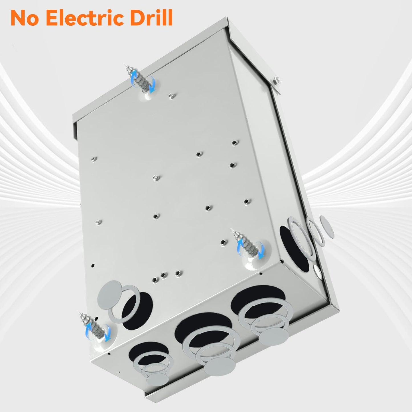 30 Amp Disconnect Switch, Fusible, 3 Pole 600 Volt, with Interlock Mechanism, Anti Corrosion and Rust Prevention, NEMA 3R Enclosure for Indoor&Outdoor, 10-Year Warrnaty, 30 Amp Disconnect Box