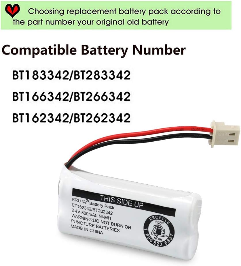 Kruta BT162342 BT262342 BT183342 BT283342 BT166342 BT266342 CS6114 CS6419 CS6719 EL52300 CL80111 Handset (Pack 2)