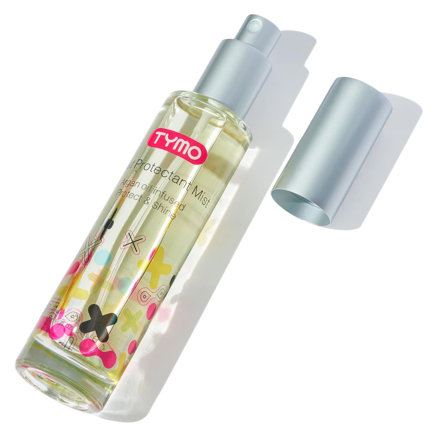 TYMO Damage-Free Styling Bundle: Heat Protectant Spray with Argan Oil + Dual-Size Airflow Curling Iron, Thermal Protection Hair Treatment and Beach Wave Curler Wand Kit