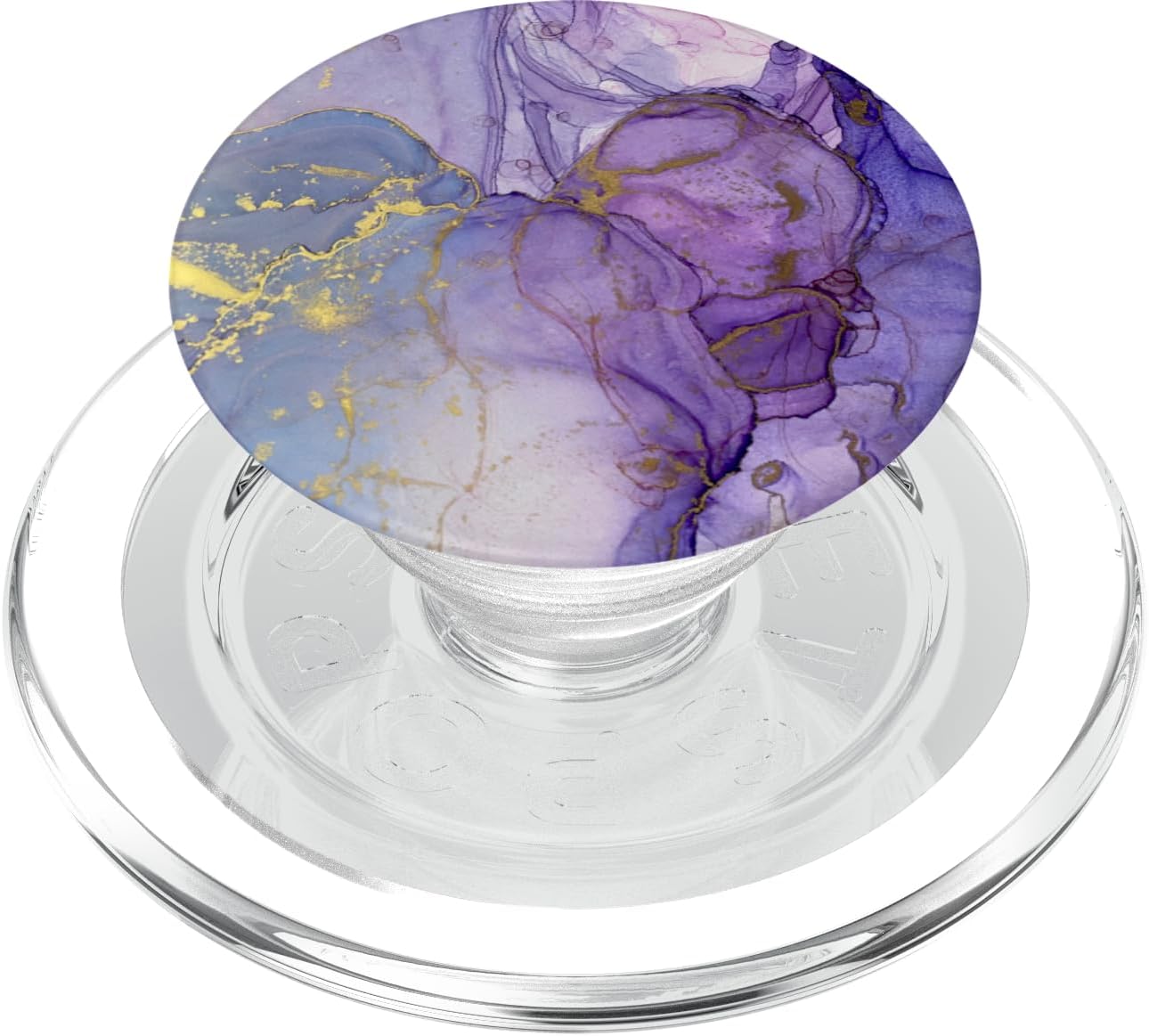 CJ Grips Watercolor Purple Abstract Pattern PopSockets PopGrip for MagSafe