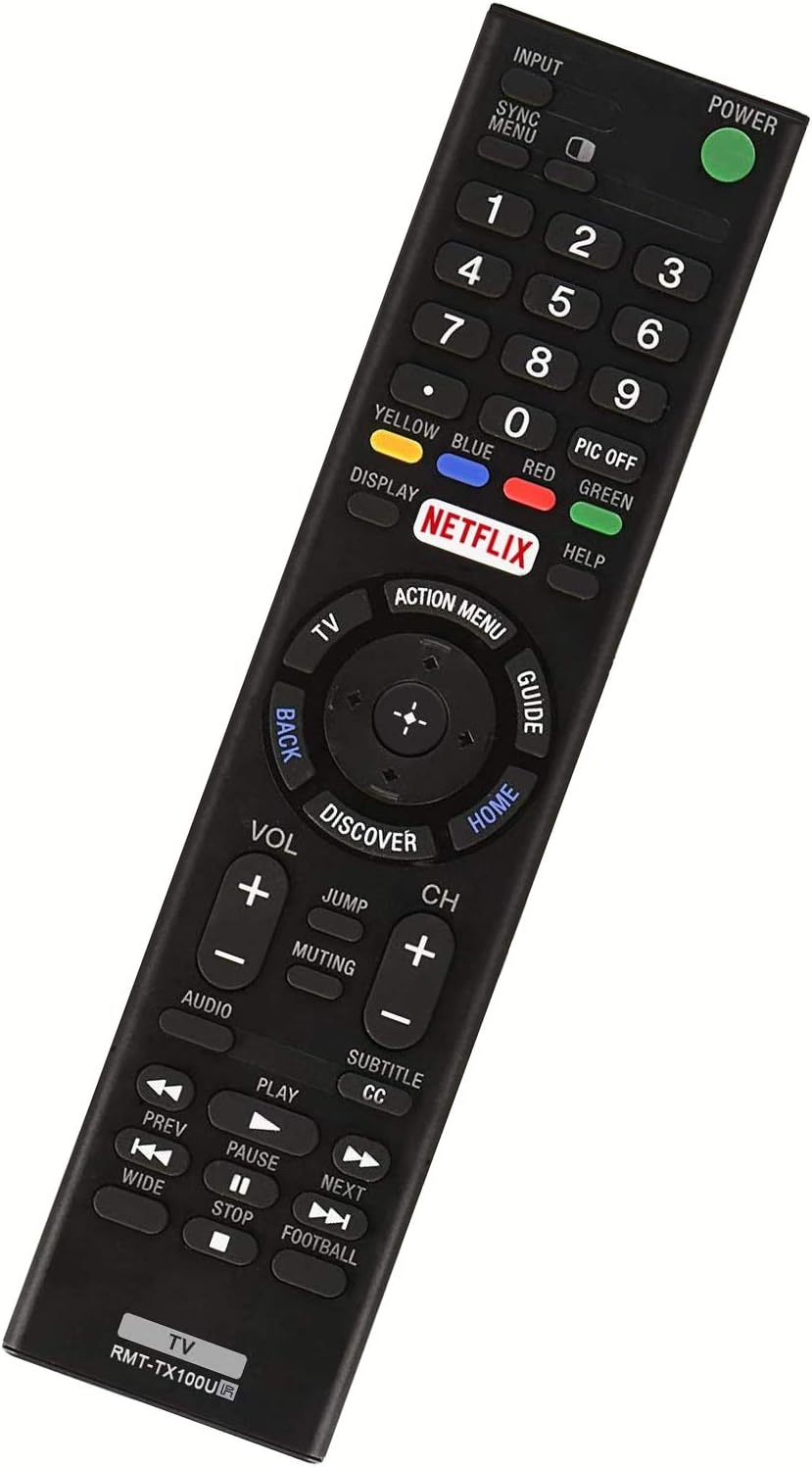 USARMT RMT-TX100U Universal Remote Control Replacement for Sony-TV-Remote All Sony Smart TVs