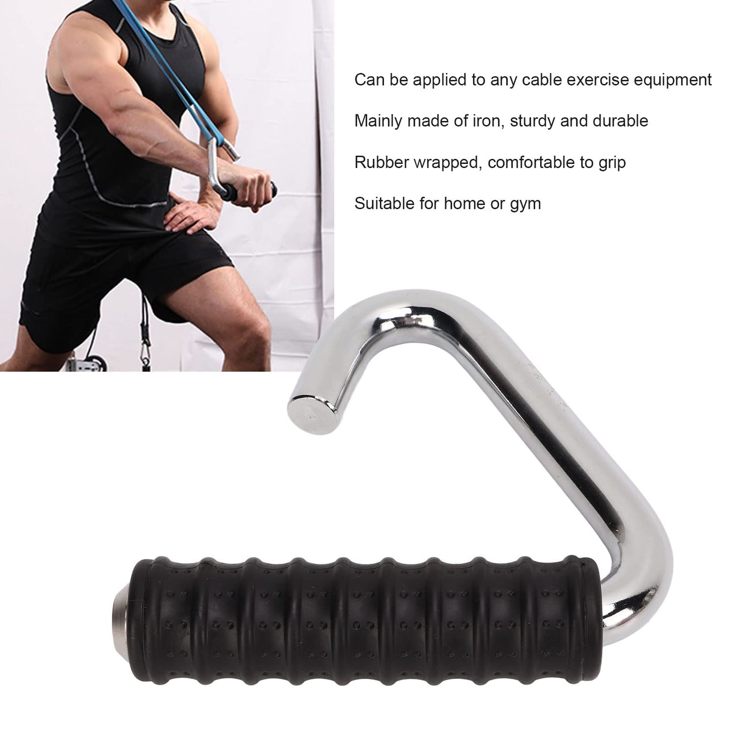 Pull Up Handles,Non Slip Grip Handles Attachment for Pull Up Bars, Barbells