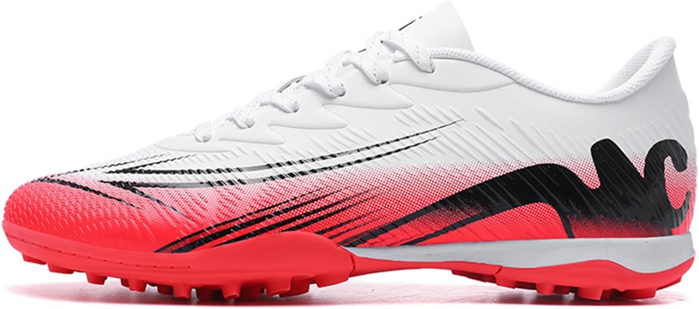 Men's High Top Soccer Shoes FG Long Spikes Adult Football Shoes Lightweight Professional Athletic Training