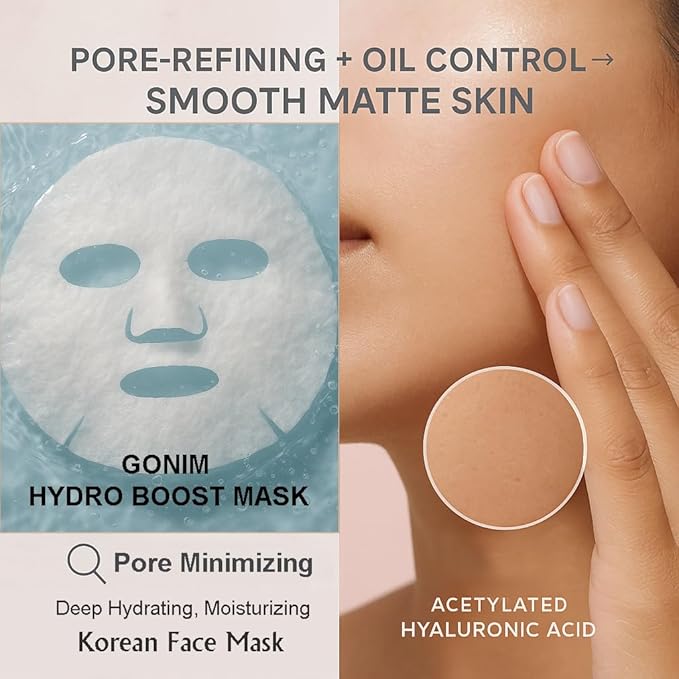 Face Mask Korean Skin Care with Hyaluronic Acid & Collagen Activation- Face Masks Skincare Hydration, Anti Aging & Moisturizing Sheet Mask for All Skin Korean Face Mask 10 Sheets