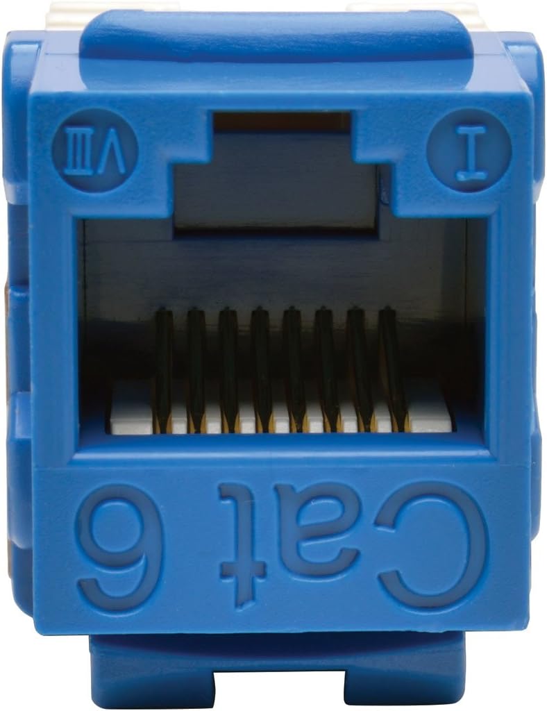 TRIPP LITE CAT-6/CAT-5E Punch-Down Keystone Jack - Blue by