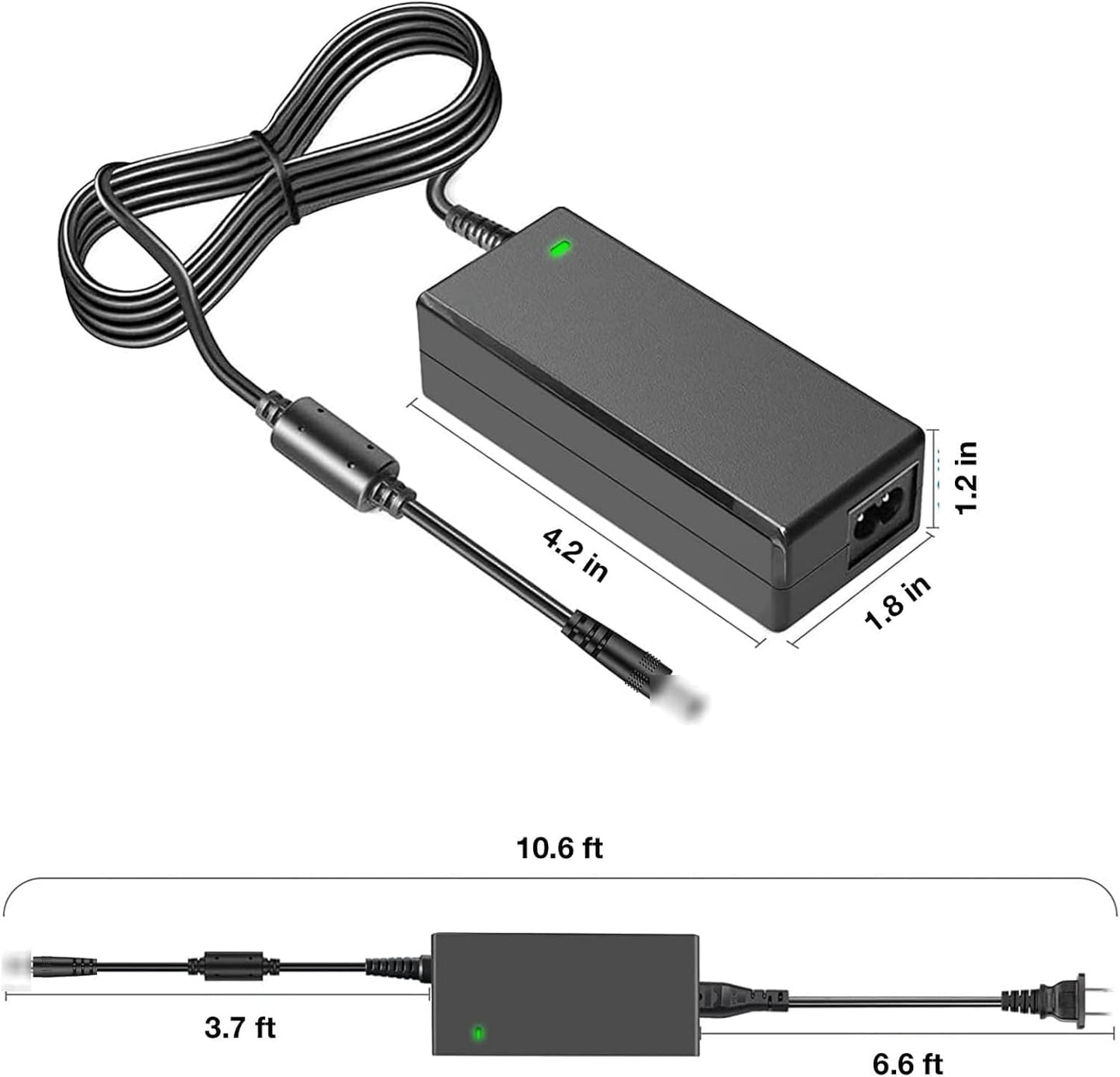 Duskhoot 12V CPL-2233 CPL2233 XH1200-3500 3.5A AC/DC Adapter for Charging CuPiLo Shiatsu Neck Back Massager with Heat