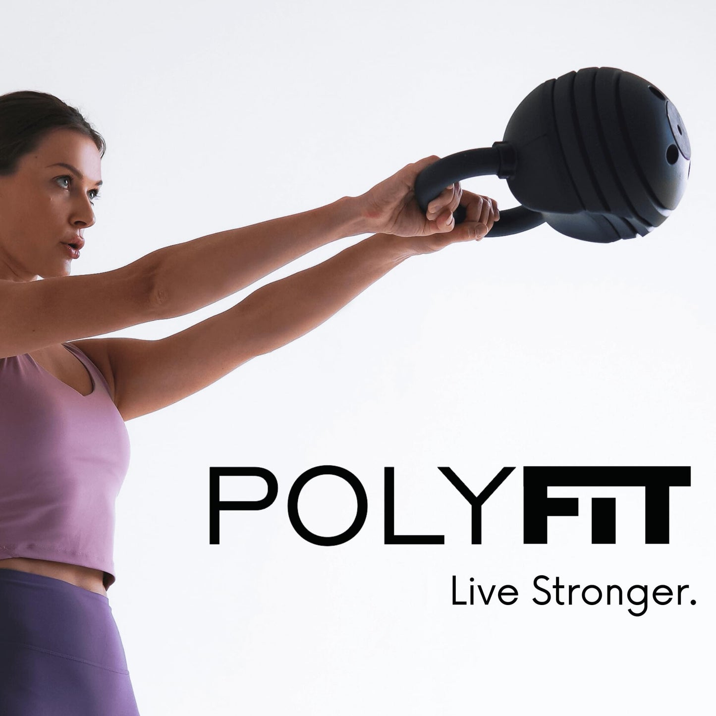 Polyfit Adjustable Kettlebell Set | 30/40/50 lbs | Kettlebell Weights for Home Gym (BLACK - 40 LB)