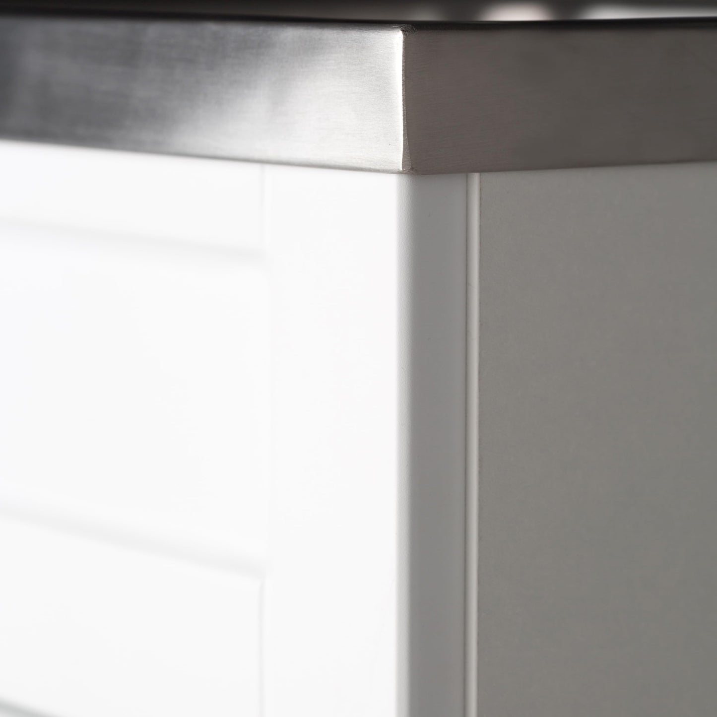 SIMPLIHOME Hennessy All-in-One 24 inch Wide Utility Sink and Laundry Cabinet in Pure White Finish, Transitional Stainless Steel Sink Cabinet for Laundry Rooms with High-Arch Chrome Faucet and Storage