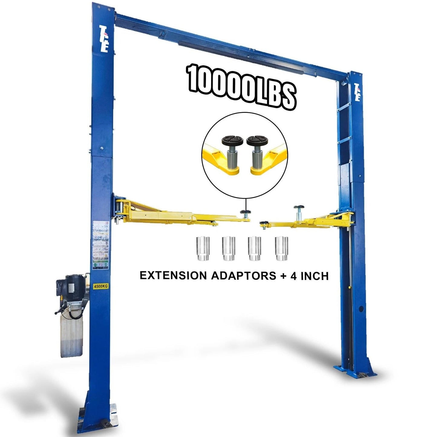 TCE 2 Post Lift 10000lbs 220V Two Post Torin Lift Extend-Height 150.79 inch