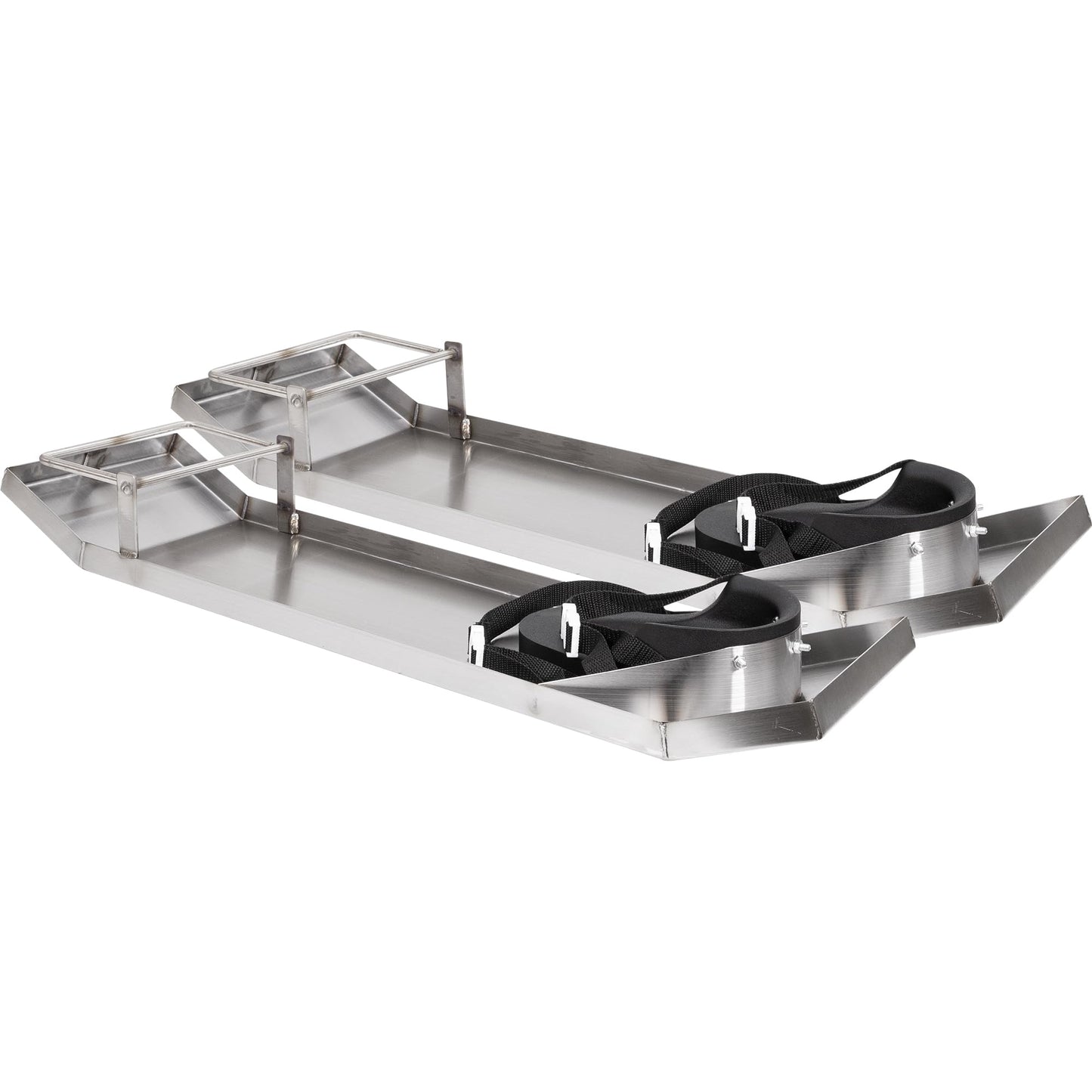 MARSHALLTOWN Stainless Steel Knee Boards, Kneeboard with Knee Pads for Concrete Work, Contractor-Grade, Built-in Toe Brackets, Durable Concrete Sliders, KB230