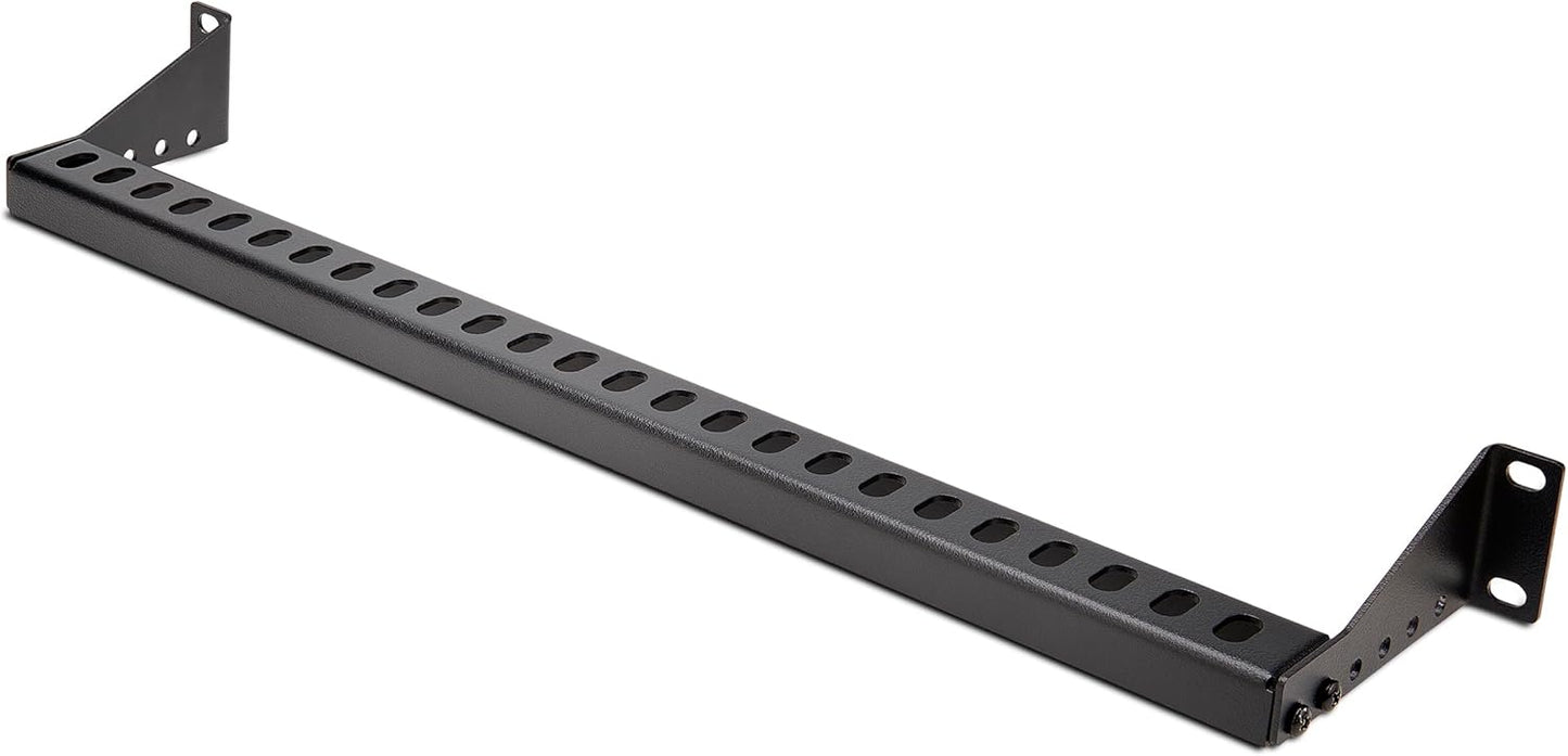 StarTech.com 1U 19" (12S-Cable-Lacing-BAR) Rack Mountable Cable Lacing Bar w/Adjustable Depth, Cable Support Guide