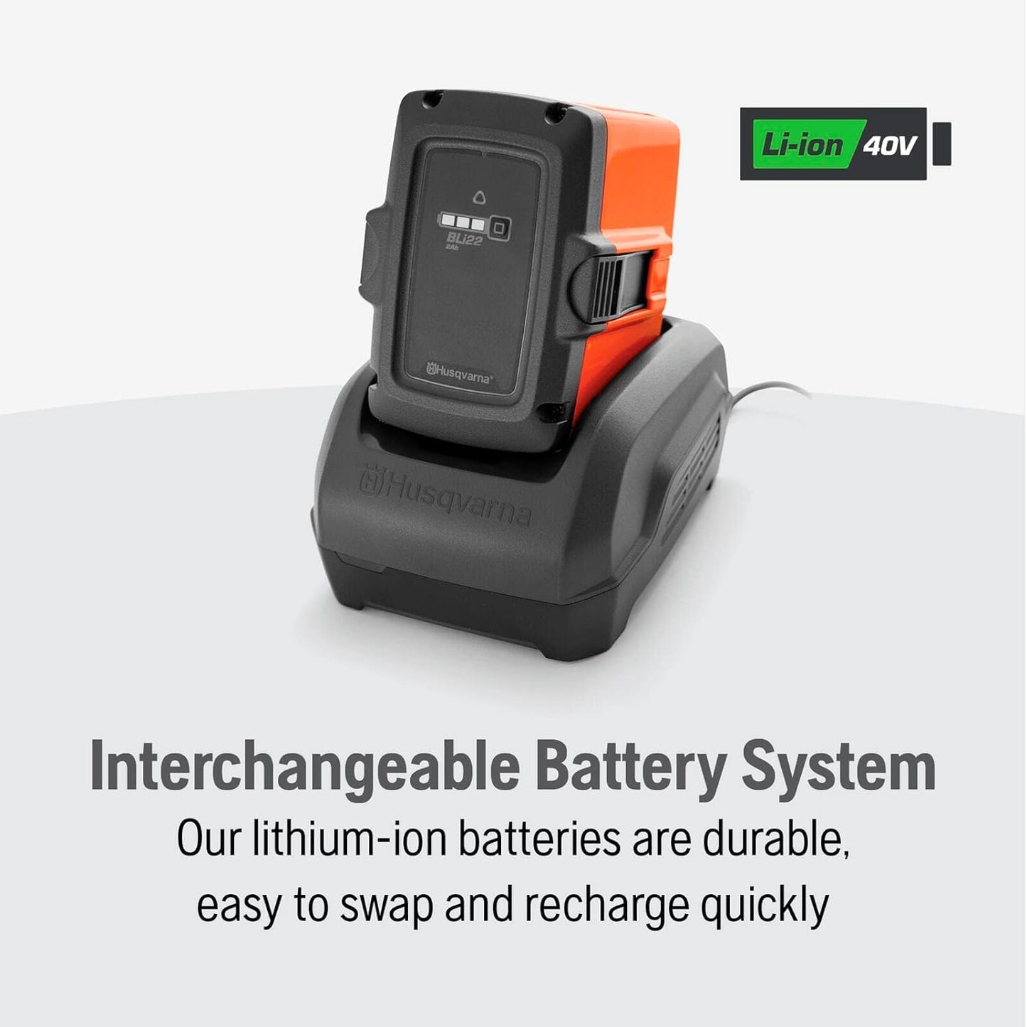Husqvarna 230iB Battery Powered Cordless Leaf Blower, 136-MPH 650-CFM Electric Leaf Blower with Brushless Motor and Quiet Operation, 40V Lithium-Ion 4 Ah Battery and Charger Included, 970480204