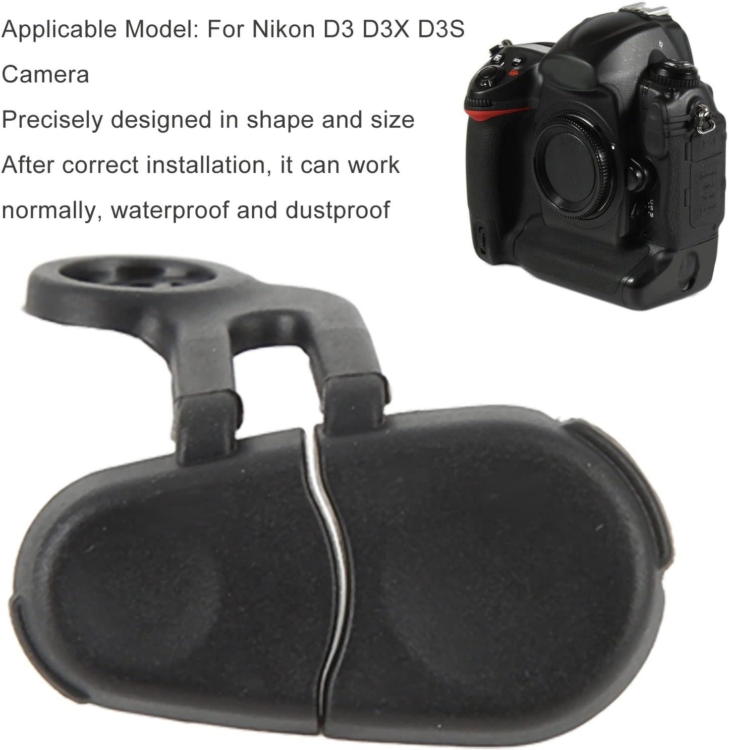 D3 D3X D3S Remote Shutter Release, Rubber Top Cover Camera Shutter Release Cable Terminal Cover