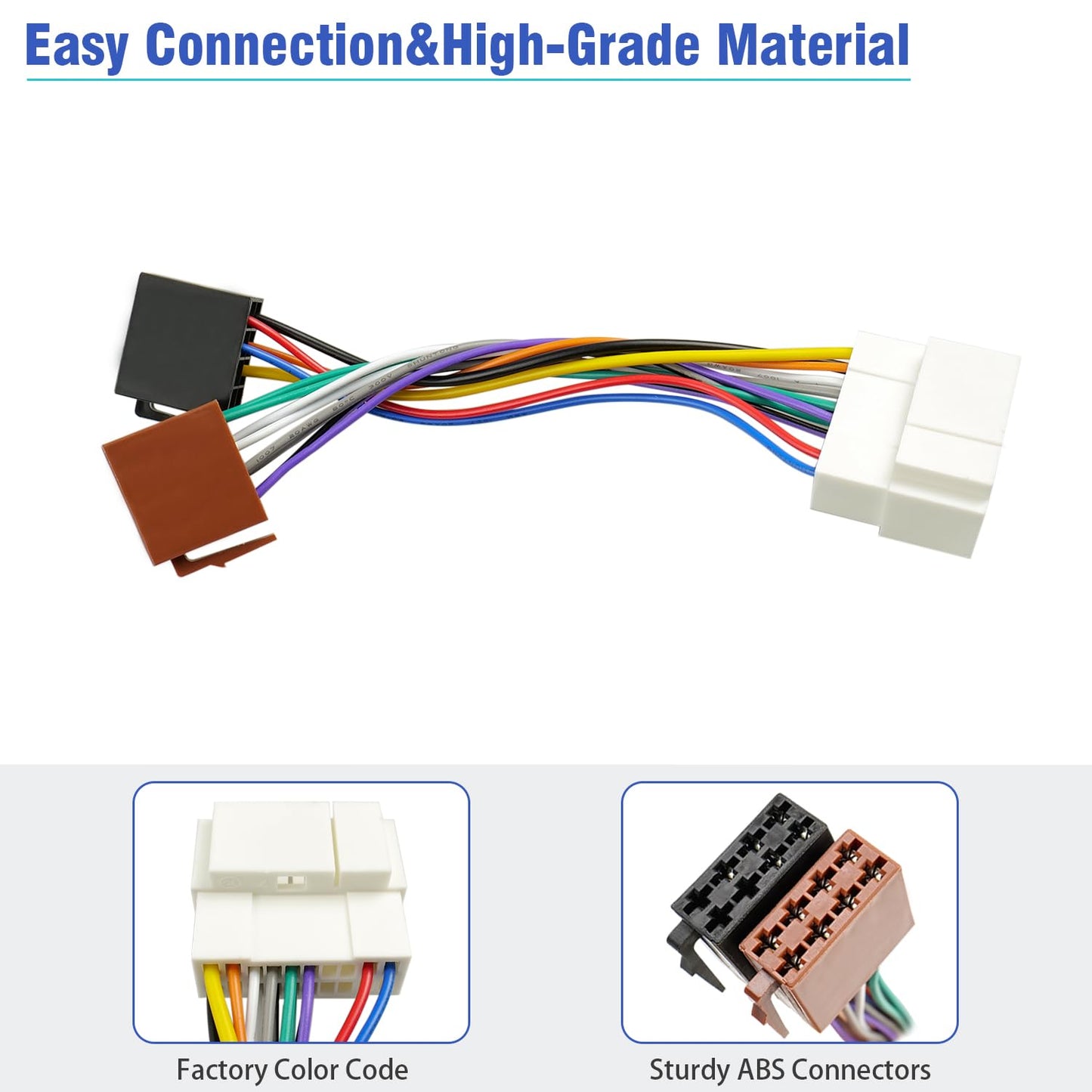20Pin Aftermarket Radio Wiring Harness Adapter Compatible with Honda Suzuki Acura ISO Car Stereo Wire Harness Cable