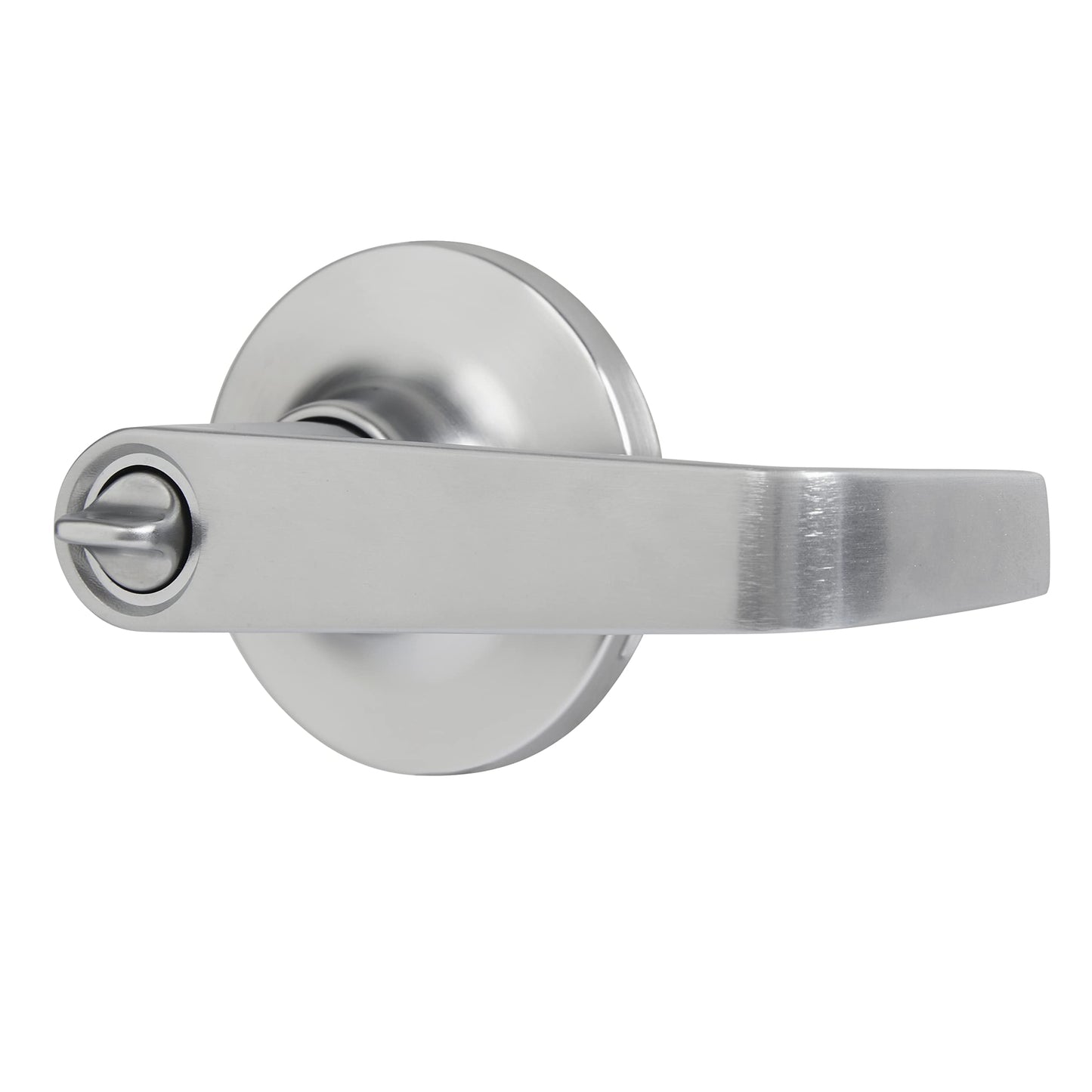 BRINKS Commercial - 4 Pack Light Duty Keyed Door Entry Lever, Satin Chrome Finish - Meets ANSI Grade 2 Standards and is ADA Compliant