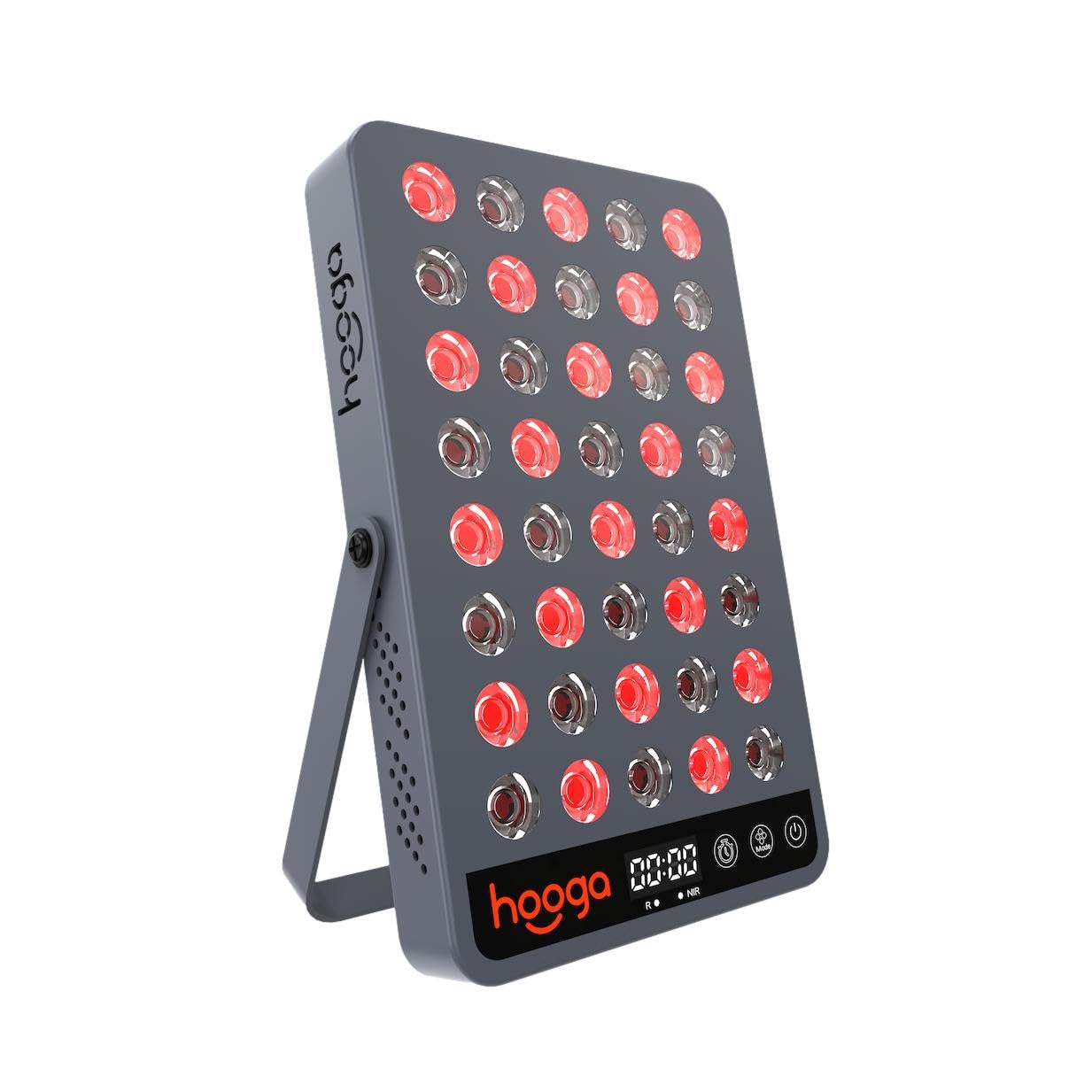 Hooga Red Light Therapy Panel Device – 660nm Red & 850nm Near Infrared Light Therapy, LED Light Therapy Lamp for Face & Body, 40 LEDs, Timer, Adjustable Stand – HG200