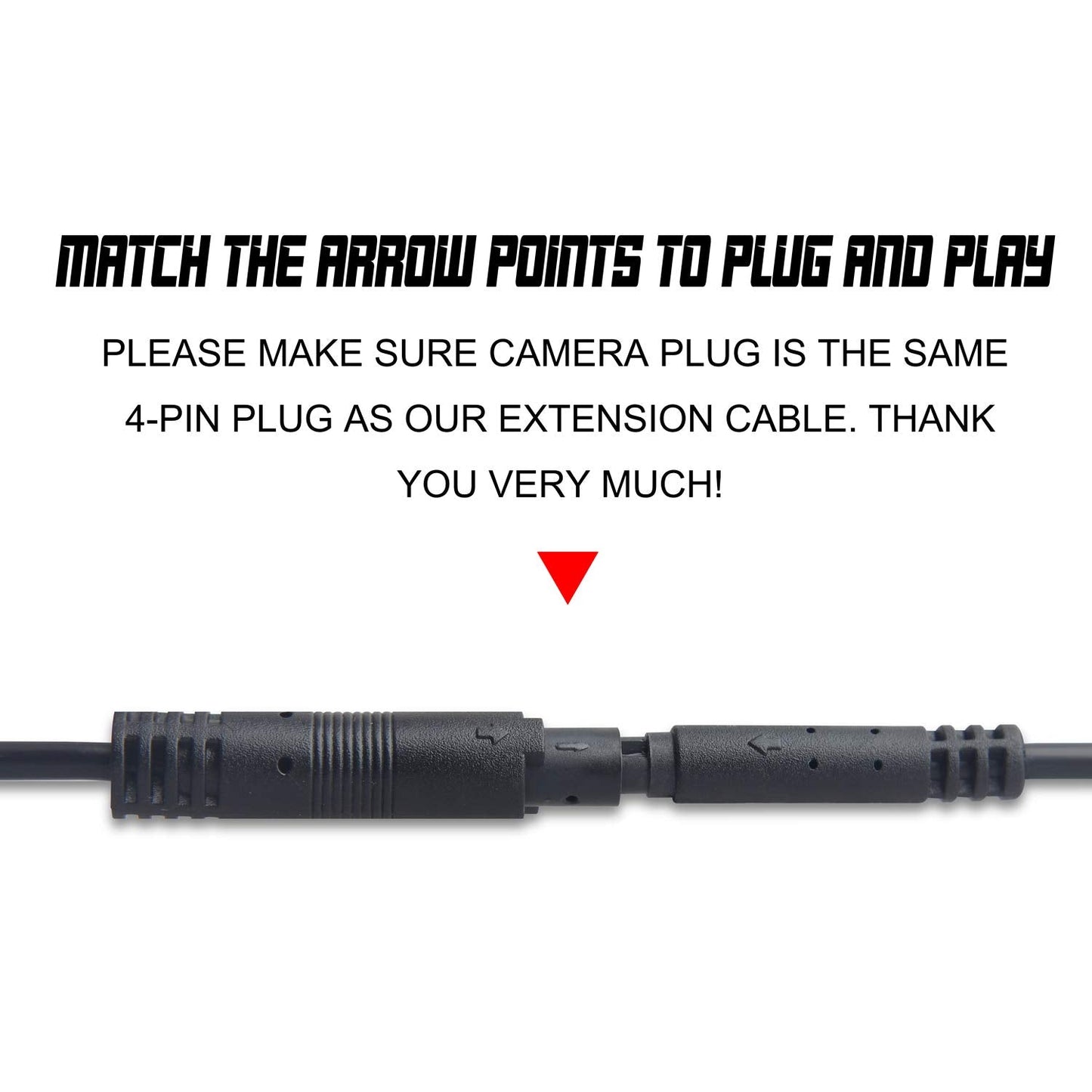 YiePhiot (4-pin 6.5ft 2m) Extension Cord Dash Cam Backup Camera Rear View Mirror Camera Recorder Cable /