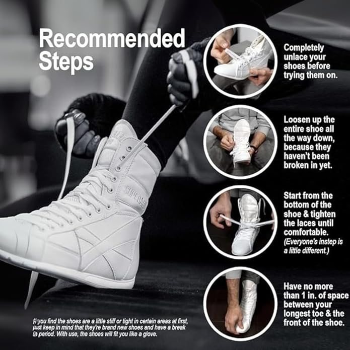 Superare Boxing Shoes ??MMA Kick Boxing Pro Fighting Boots and Training Workout Shoes for Men and Women