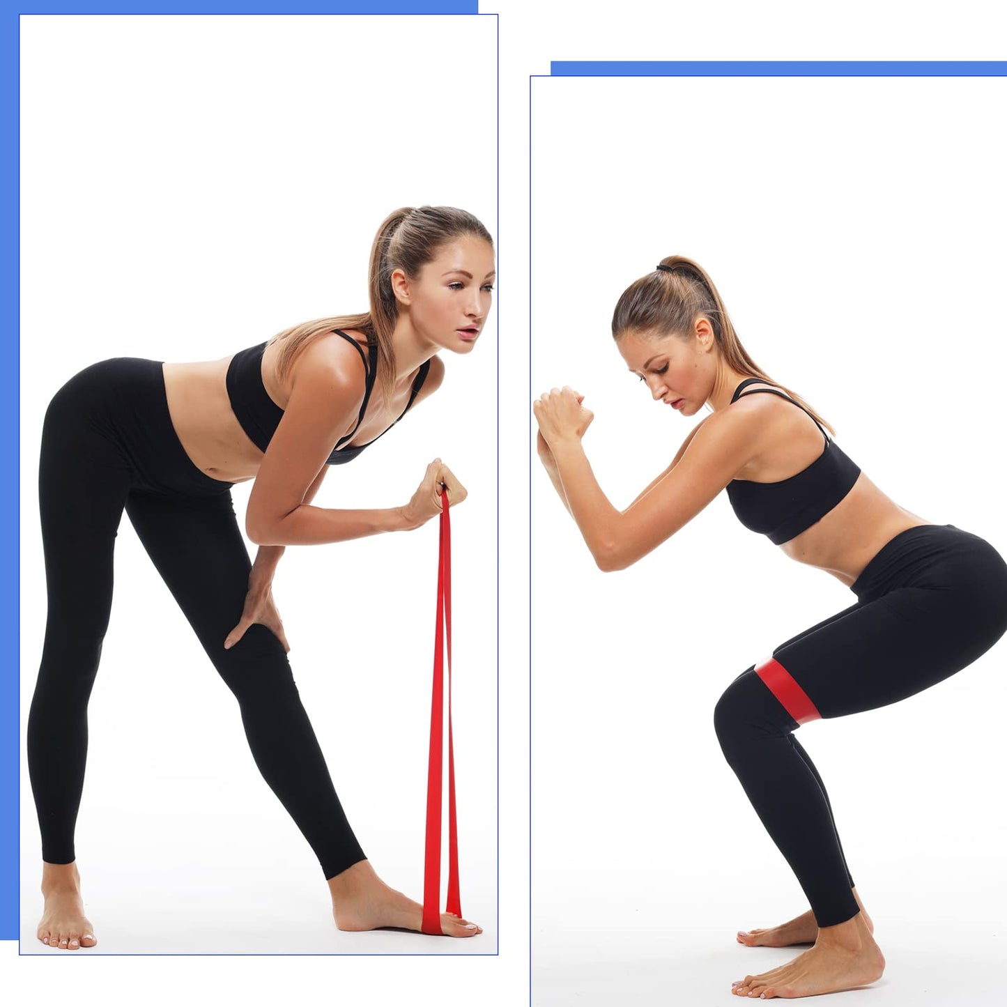 Deekin 20 Pcs Resistance Bands for Women Men 10-115 Lbs 5 Different Resistance Levels Loop Exercise Bands for Leg Working Gym(Multicolor)