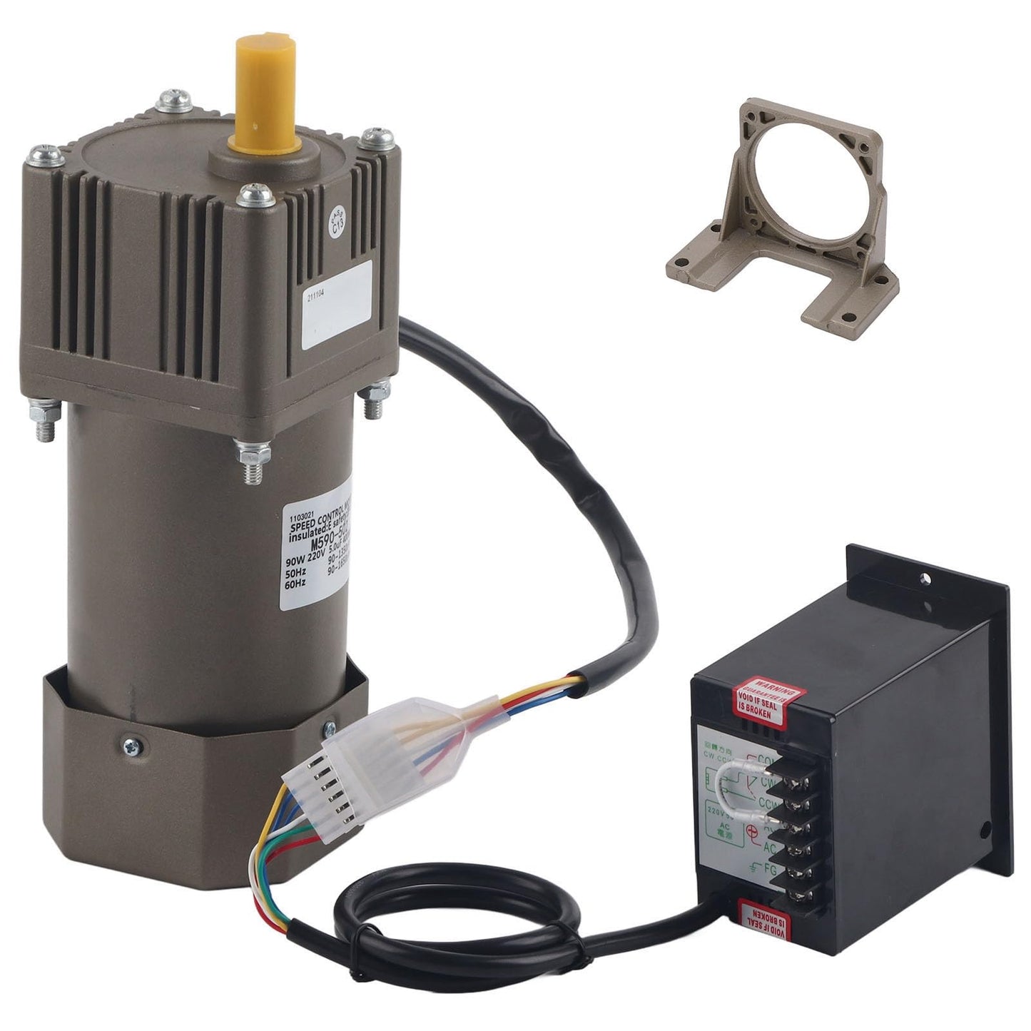 M590-502 Metal Gear Motor Single Phase Adjustable Speed Reducer Stepless Inverter Speed Motor(20K)