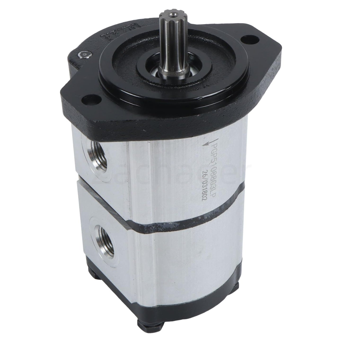 Zachager PGP51088G3LP Hydraulic Double Gear Pump Fast Response & Durable Hydraulic Gear Pump Direct Replacement for Suitable for AGT Skid Steer Loader KTT23 Series