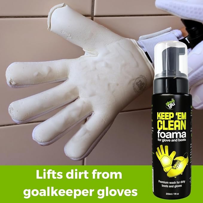 Glove Glu Keep 'Em Clean Foama for Goalkeeper Gloves and Football Boots, 200ml