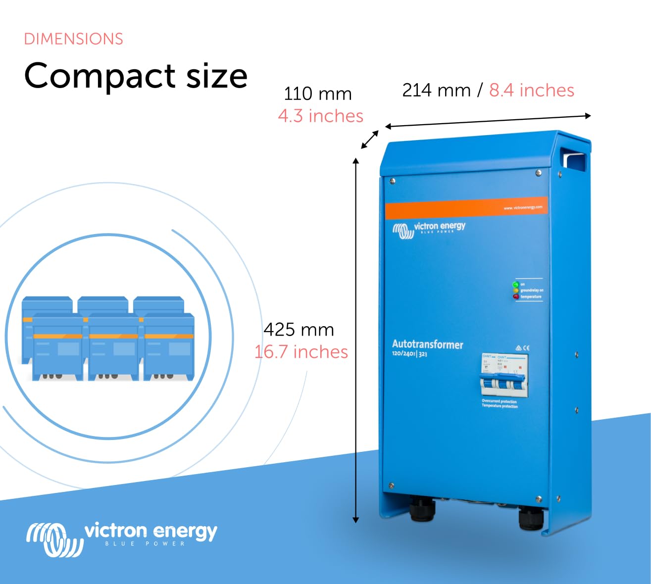 Victron Energy Autotransformer 120/240V AC and 32 amp