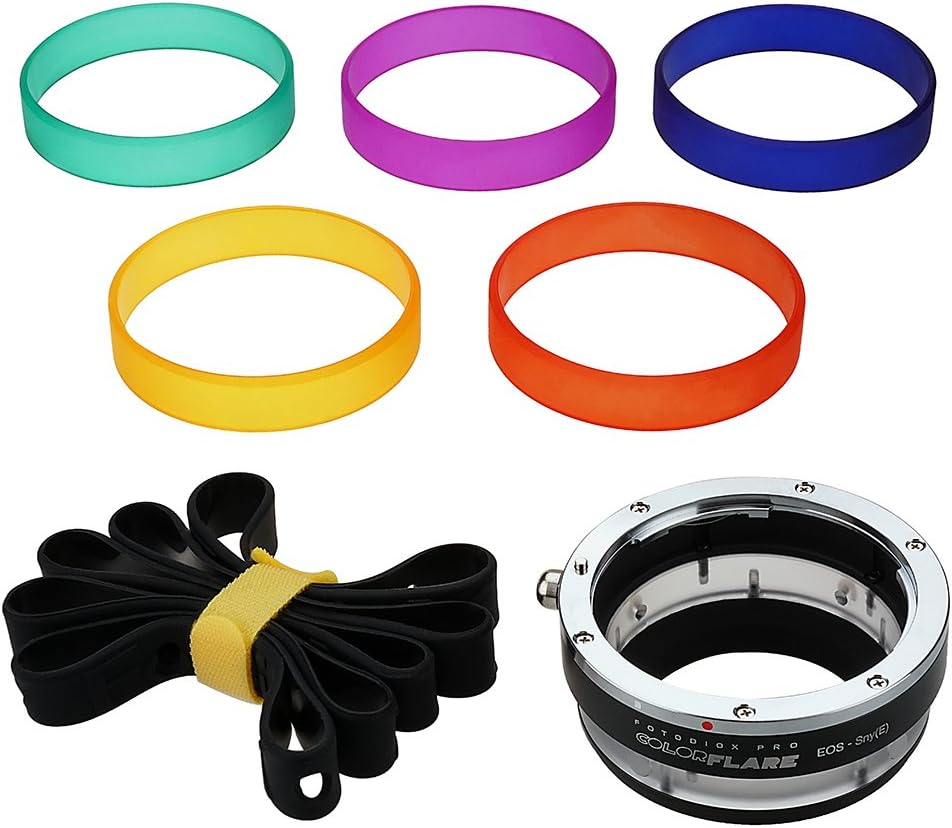 Fotodiox ArtFX ColorFlare Adapter for Canon EOS (EF/EF-S) D/SLR Lens to Sony Alpha E-Mount Mirrorless Camera Body