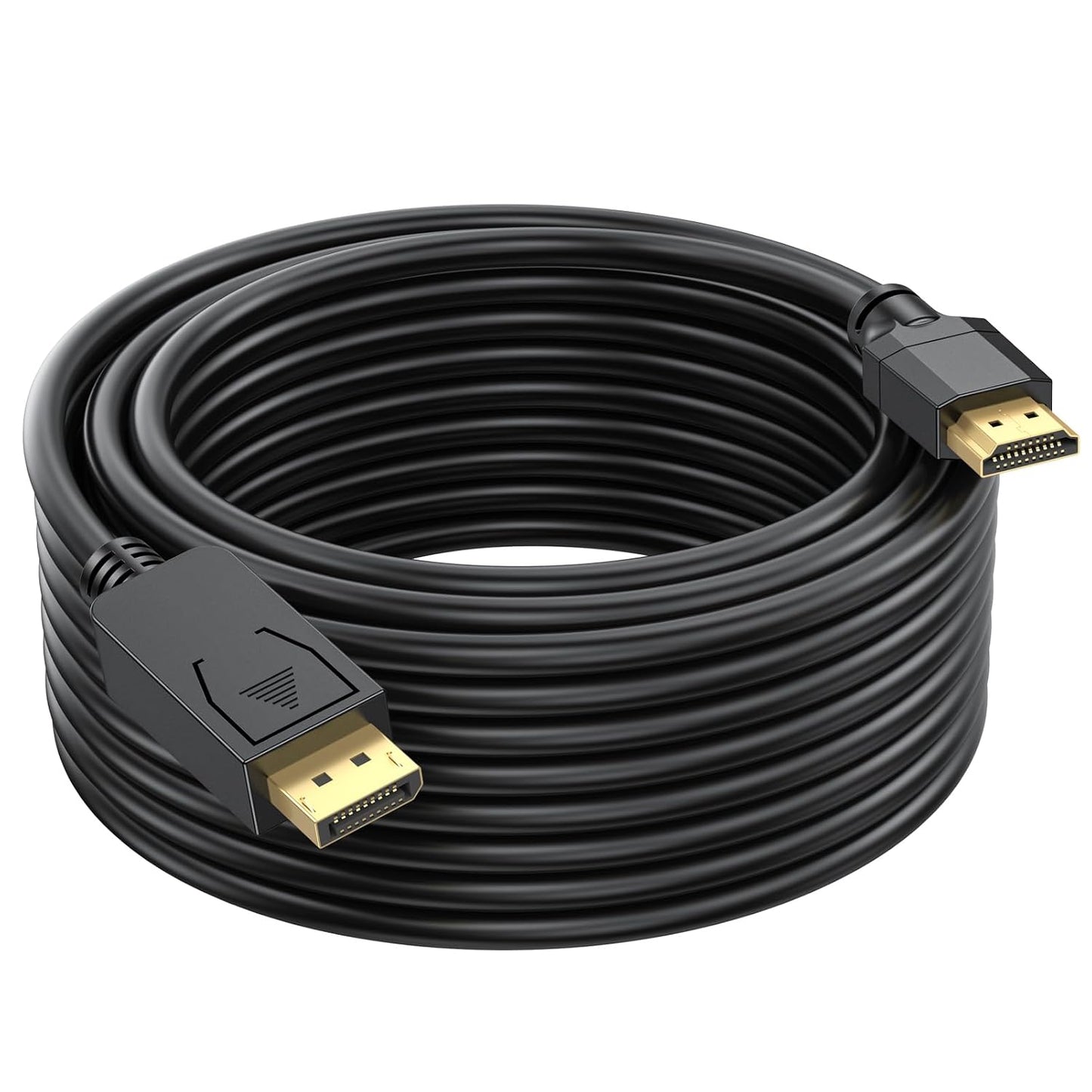 4K 35FT, 35 4K&3D, 10.67M DisplayPort-DP to HDMI Cable Display Port to HDMI Cable Feet Adapter, Video/Audio