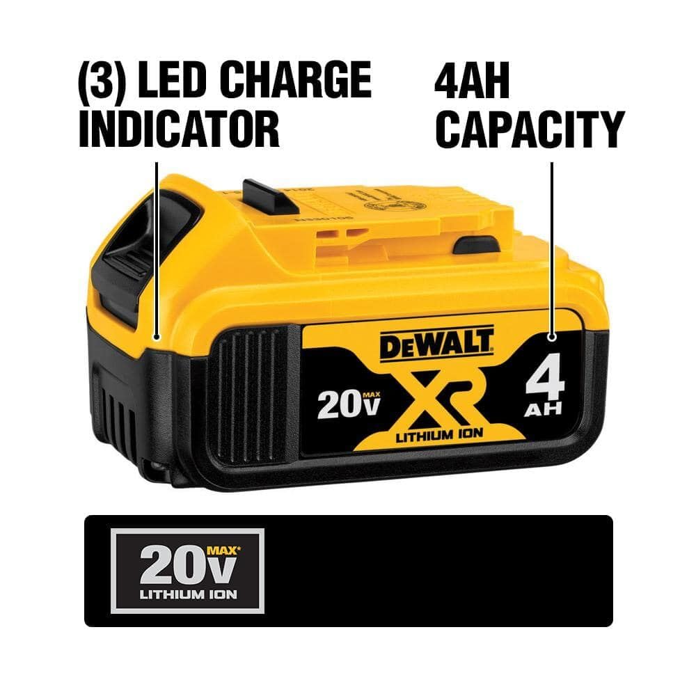 DEWALT Grease Gun Kit 20V MAX with 4.0Ah Battery and Charger, Cordless Grease Gun, LED Light, 42” Hose, 10,000 PSI, Variable Speed Triggers (DCGG571M1)