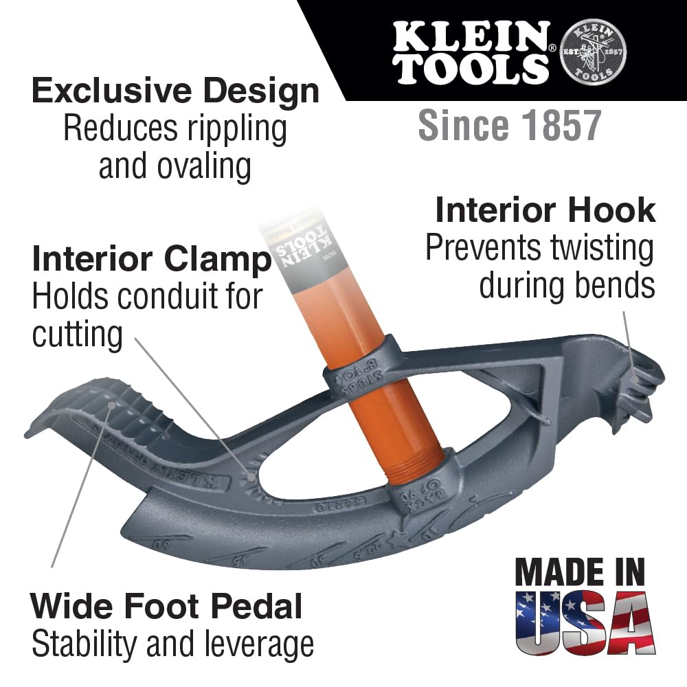 Klein Tools 56211 Iron Conduit Bender Head, 1-1/4-Inch EMT, Made in USA