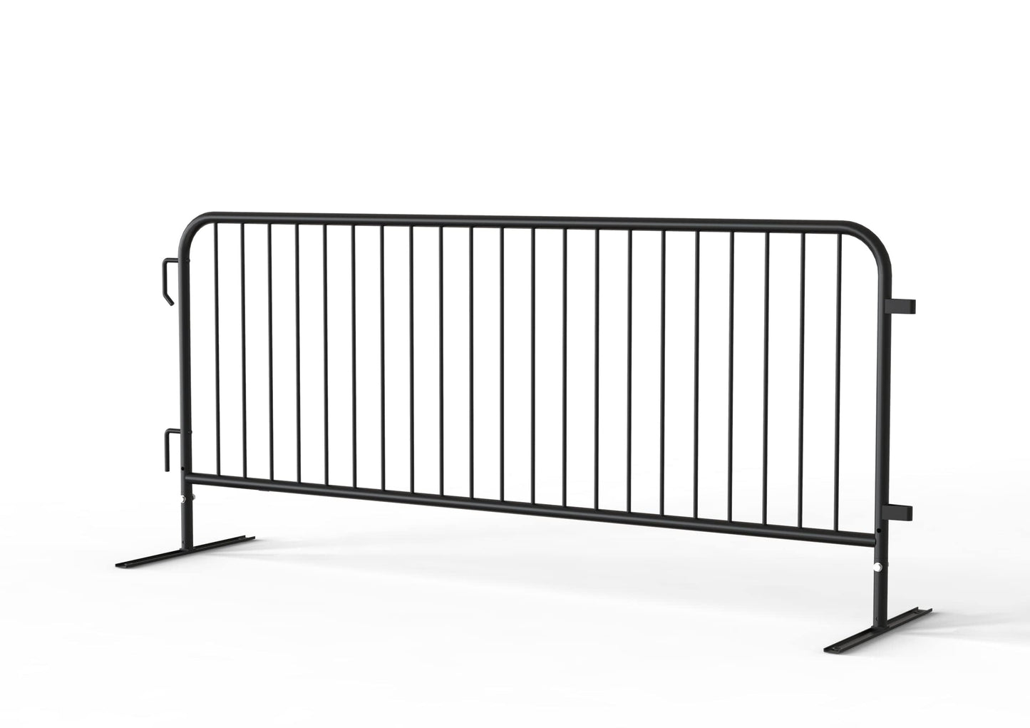 Angry Bull Barricades Barricade in a Box - Heavy Duty Interlocking Steel Barricade, 8.5 Ft. (Hot Dipped Galvanized, Flat Feet)