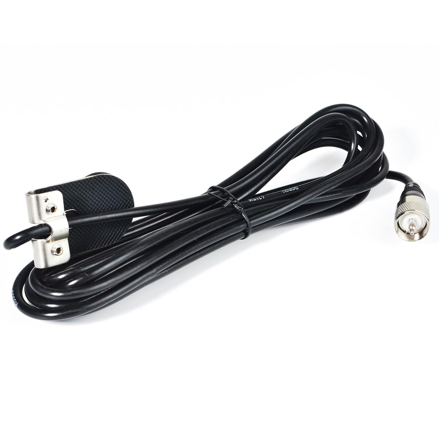 13Ft RG-58 PL-259 SO239 (TCJ-N6) HYS Heavy-Duty Trunk Lid Antenna Mount Bracket Base with Coax Cable, to UHF Connectors