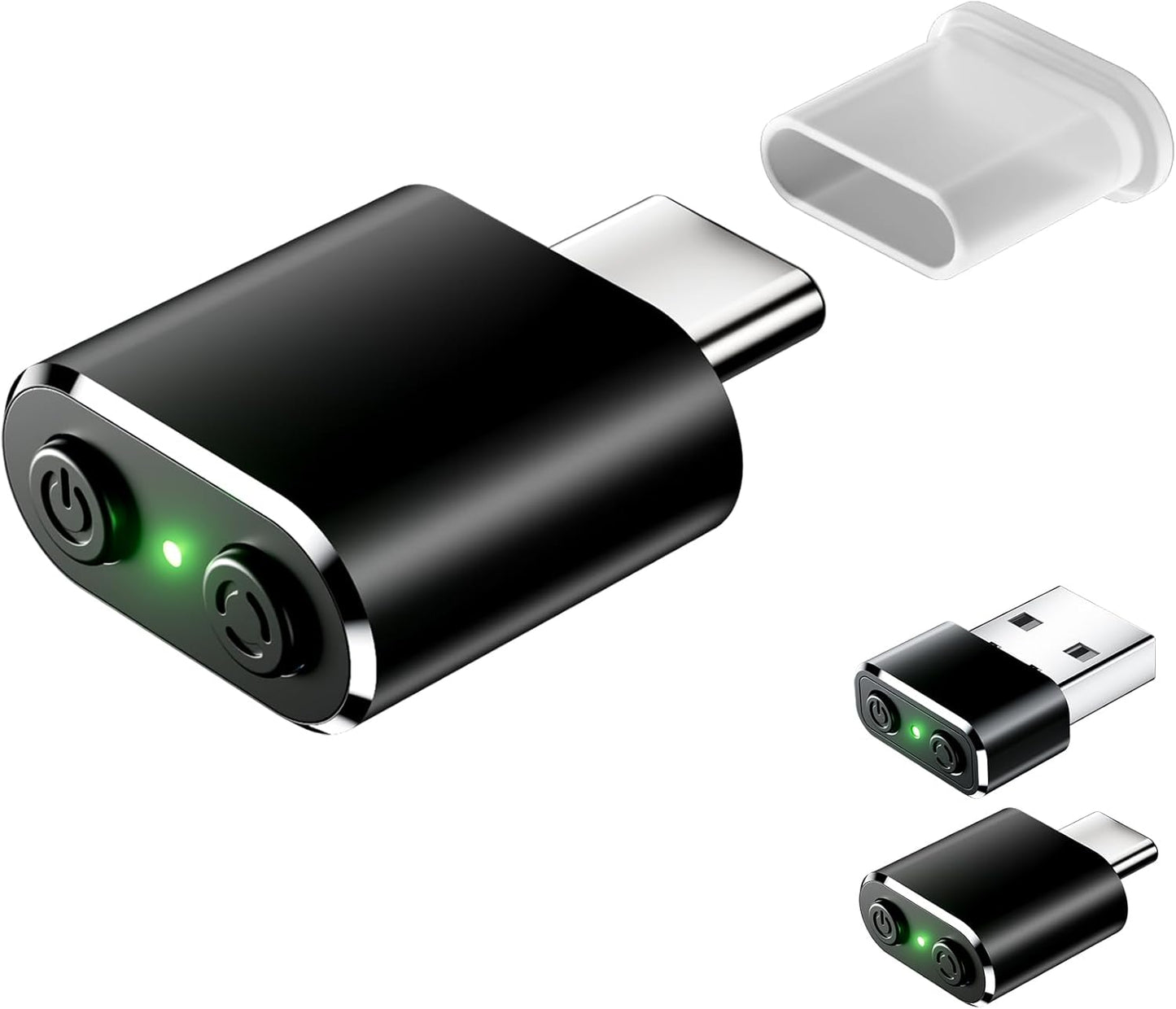 BAGINGAN 3 Mouse Jiggler Compatible with Type C Interface Devices,Undetectable Mini USB-C Mouse Mover