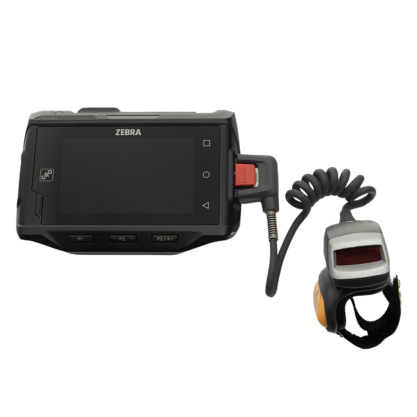 RS4000 Finger Ring Scanner 1D Laser Corded Barcode Reader for Zebra WT6000 Wearable Mobile Computer, Snsitive Accuracy Scanning (RS4000-HPCSWR)