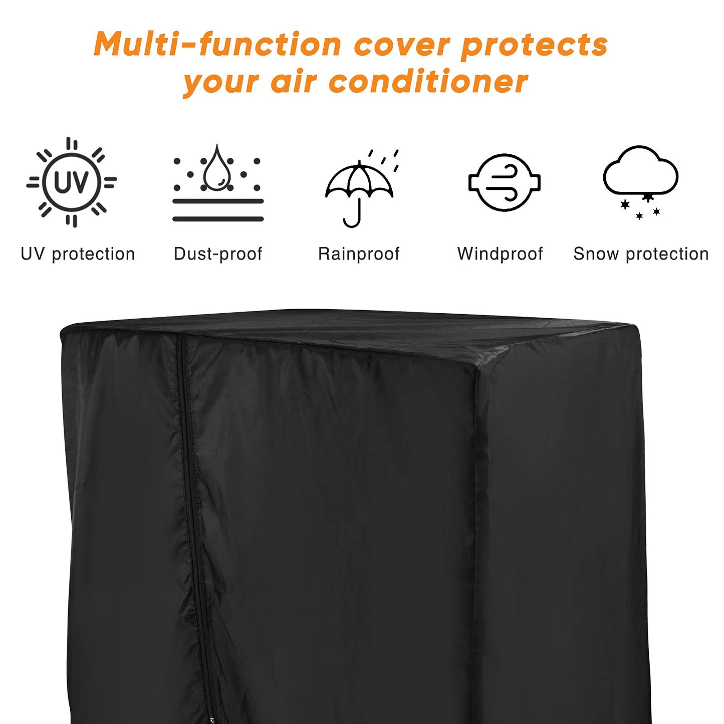 Black Treadmill Cover 46" L x 38" W x 66" H, Luxiv Dustproof Waterproof Cover for Treadmill Fold-able for Indoor Outdoor Sunscreen with Storage Bag