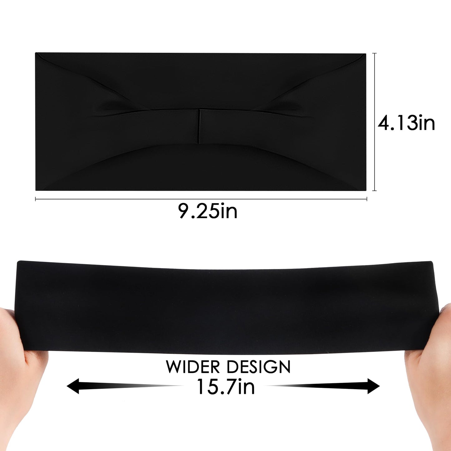 Sport Headbands for Men - 7 Pcs Sweat Absorbent Running Headband for Fitness Workout Running Rugby Baseball Yoga High Intensity Interval Training, Unisex Sweatband for Both Men and Women