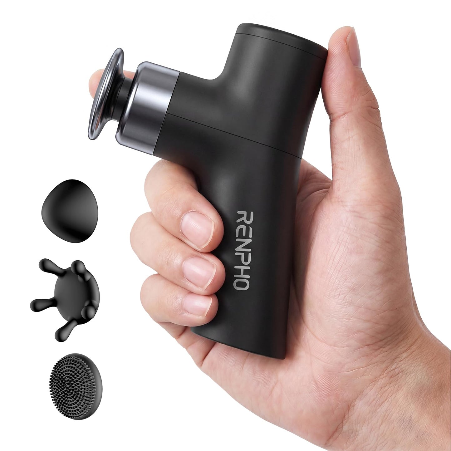 RENPHO Micro One Super Mini Massage Gun for Women, Portable Travel Massager for Muscle Relief, FSA Approved, 4-Speed Percussion Massage Gun for Office, Home & Daily Comfort, HSA