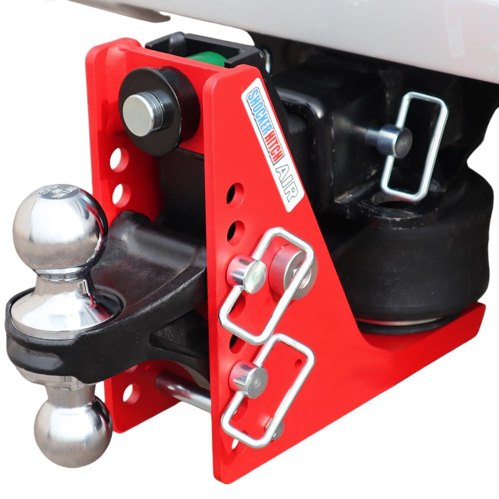 Shocker Air Hitch & Combo Ball (2" & 2-5/16" Balls), Fits 2" Hitch Chrome Combo 2" & 2-5/16" Balls