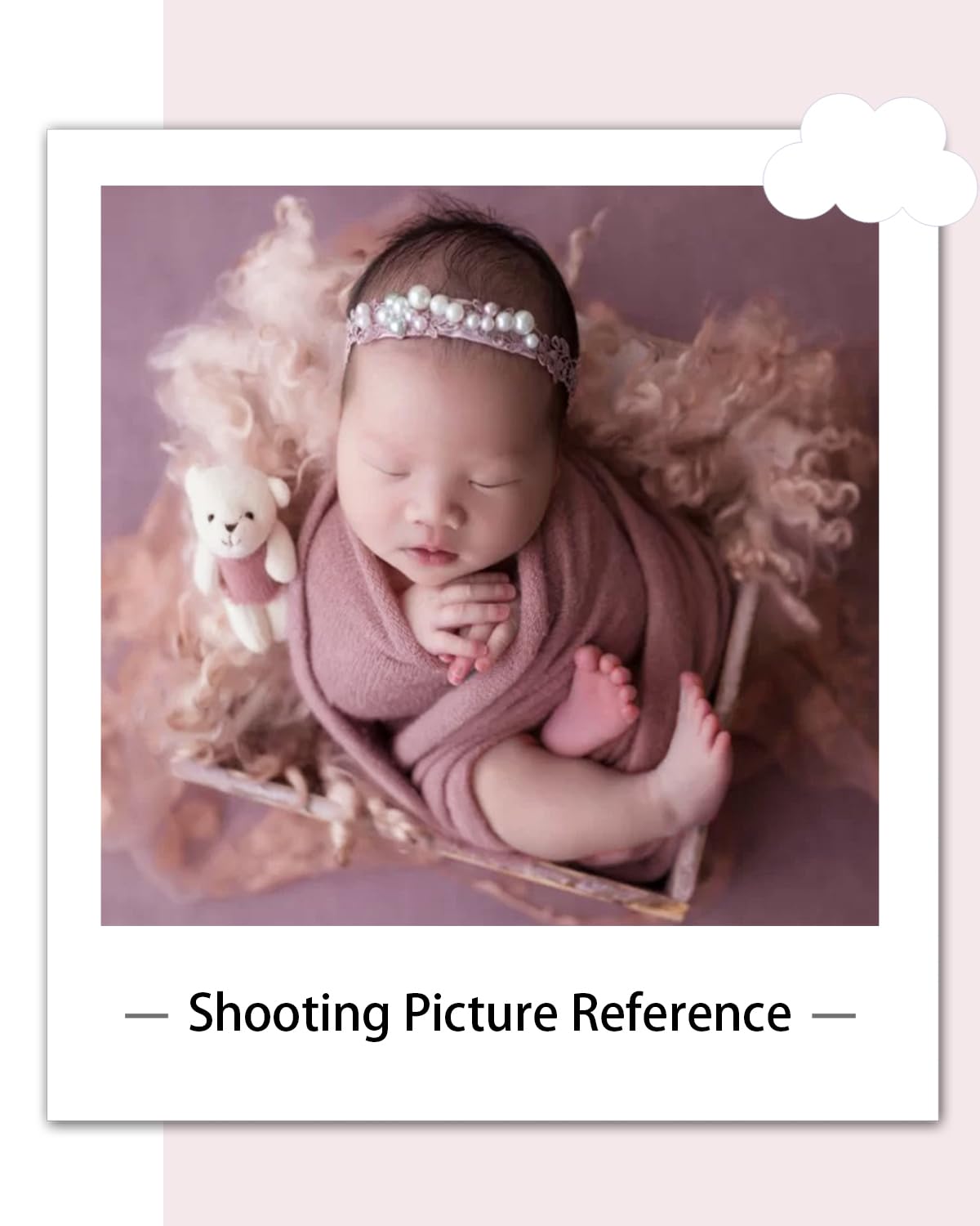 Zeroest Newborn Photography Wrap - Newborn Photoshoot Props for Boys & Girls - Stretch Knit Blanket for Baby Photo Prop