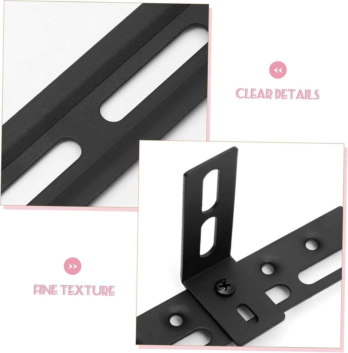 Angoily Heavy Duty Metal Speaker Mount Bracket - Easy Install TV Stand Accessory