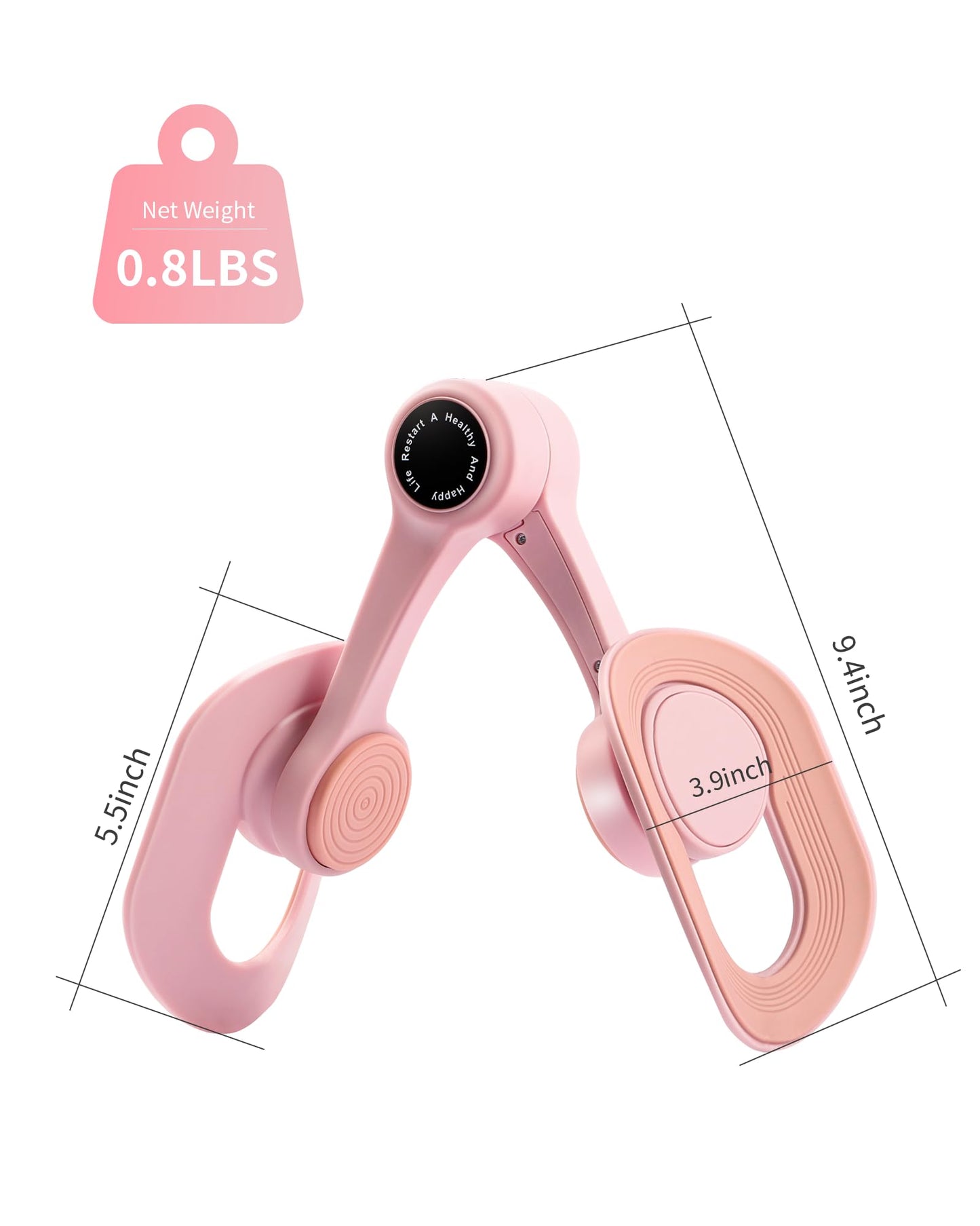 SirDone Thigh Trainer for Women, 360° Adjustable Pelvic Floor Muscle Trainer, Inner Thigh Exerciser, Multi-Function Home Gym Equipment for Hip, Leg, Arm & Yoga Workouts(Pink)