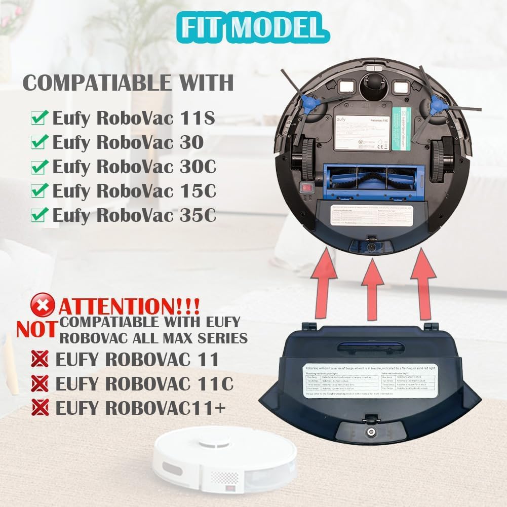 Ytaland Dust bin Box Compatible for Eufy RoboVac 11S, 15C, 30, 30C, 35C Robotic Vacuum Cleaner Replacement Part Accessories(NOT for RoboVac 11 11c 11+ & All MAX Series)