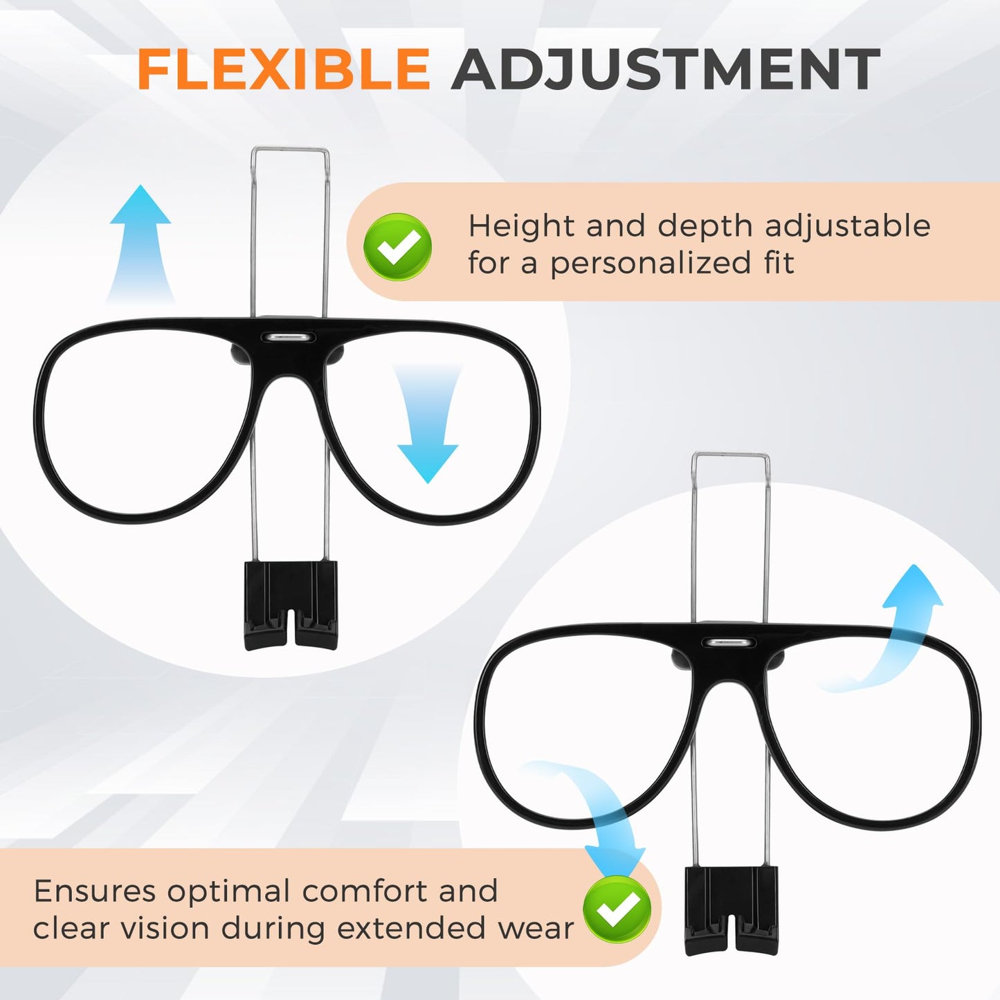 6878 Spectacle Kit, Compatible with 3m Spectacle Kit, for 3M Full Facepiece Respirators Including 6000, FF-400, and 7000 Series, Adjustable Prescription Lens Frame for Eye Glass Wearers, Not Included