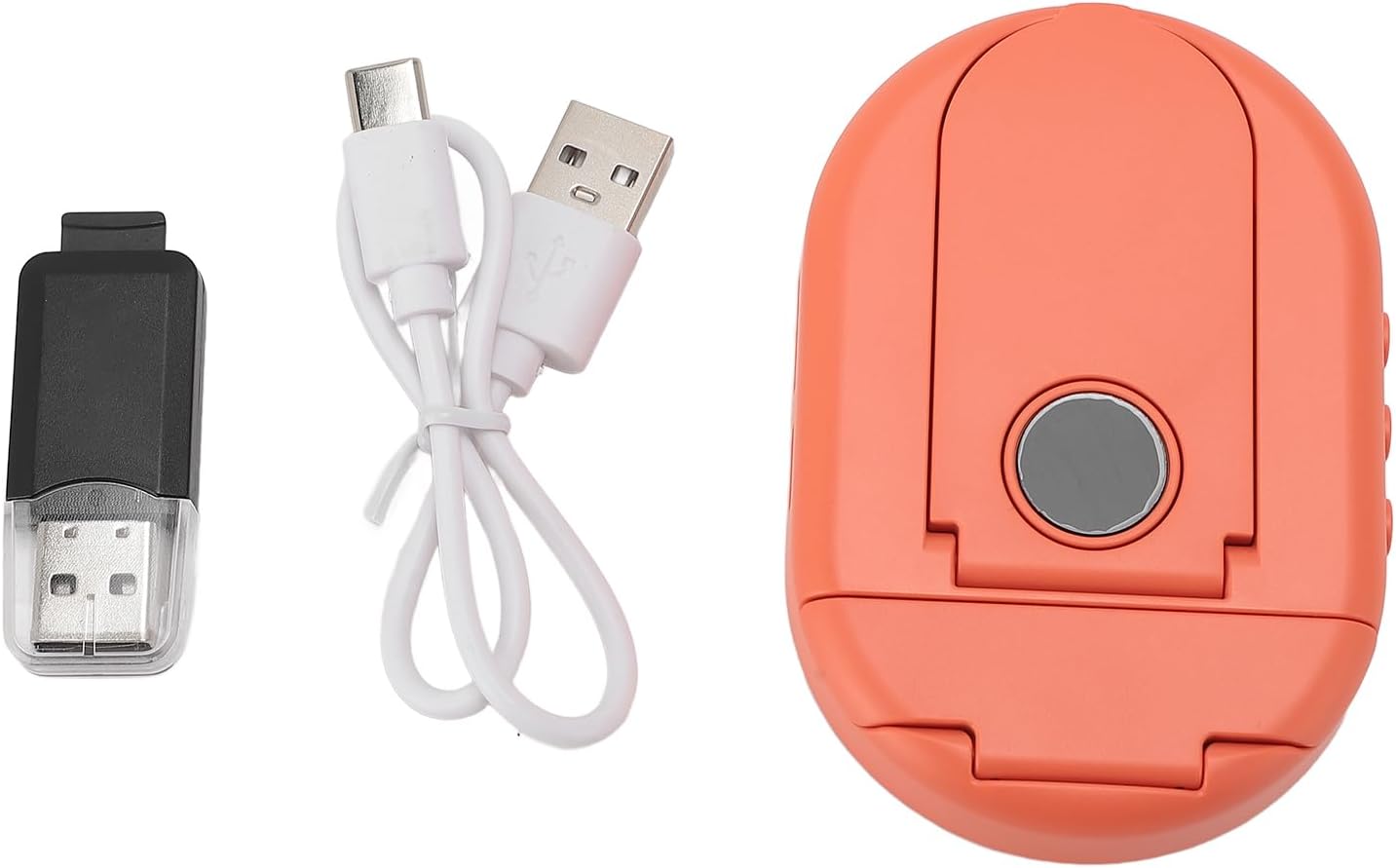 generic Bone Conduction Sleep Speaker White Noise BT Playback Aid Music with Timed Shutdown Desktop Stand (Orange)