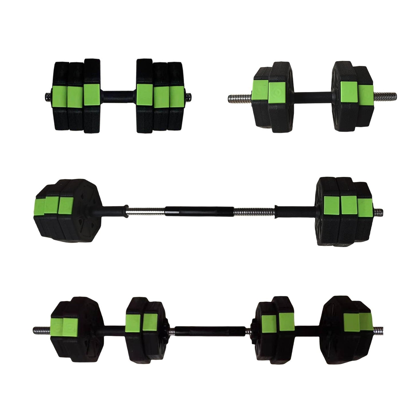 Garvee Adjustable Dumbbell Set, 4 in 1 Adjustable Weights 30 LBS Free Weight Set for Home Gym