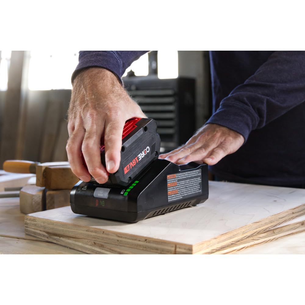 Bosch GXS18V-30N18 18V Starter Kit with (1) CORE18V® 8 Ah High Power Battery and (1) 18V 16 Amp Battery Turbo Charger