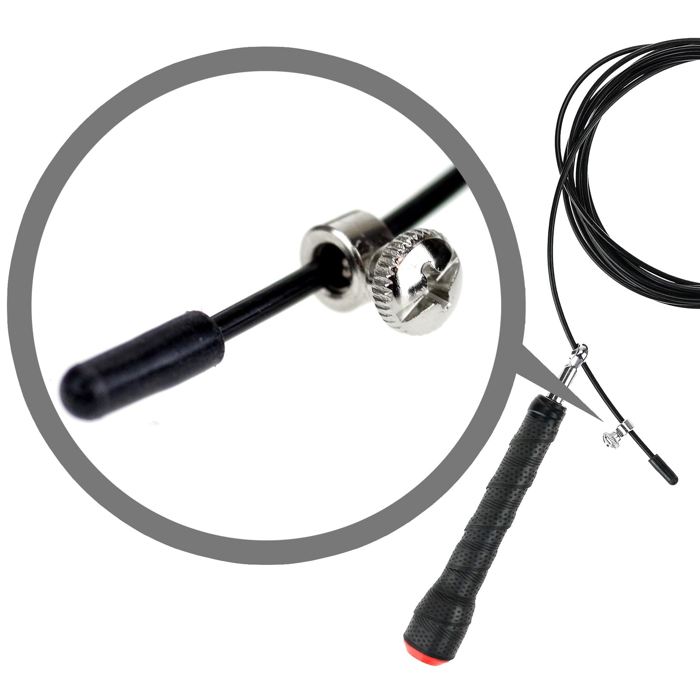 FYTPAL Adjustable Speed Skipping Rope – Durable Tangle-Free Lightweight Jump Rope with Non-Slip Foam Handles for CrossFit, Boxing, MMA & Cardio Fitness - Jumping Rope Cable for Women, Men, and Kids