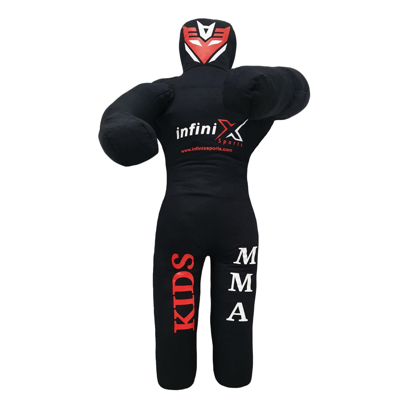 Infinix Sports Kids Grappling Dummy for Kids Youth MMA Boxing Brazilian Jiu Jitsu Dummy - 110cm Unfilled (Black)