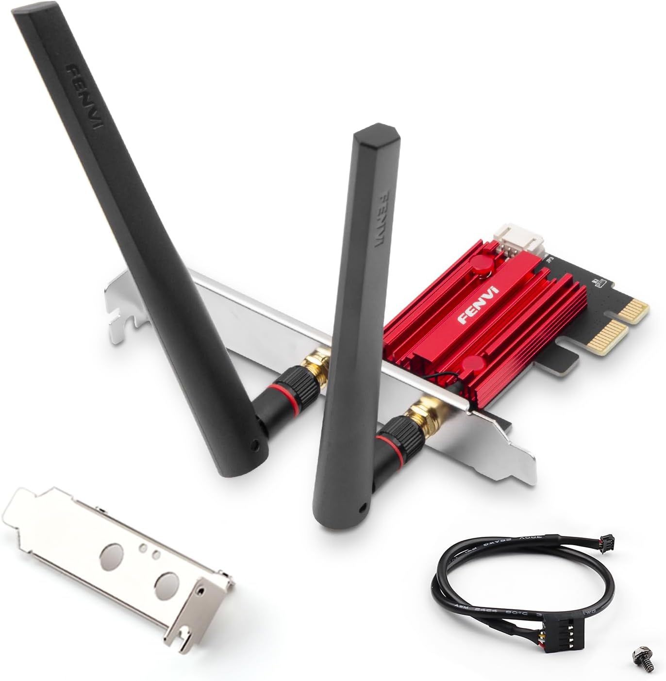 F FENVI FV-AC1200S AC1200 2.4G/5G 4.0 7/10/11, 4K FENVI PCIe WiFi Card Dual Band Bluetooth Wireless Network Adapter
